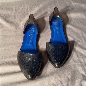 Jeffrey Campbell Havana Last Sparkle Jelly Flats